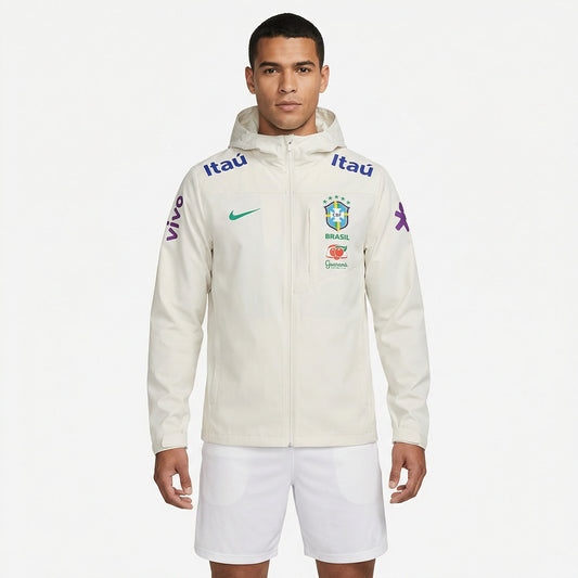 Jaqueta Nike Brasil 2025/26 Off White Masculina