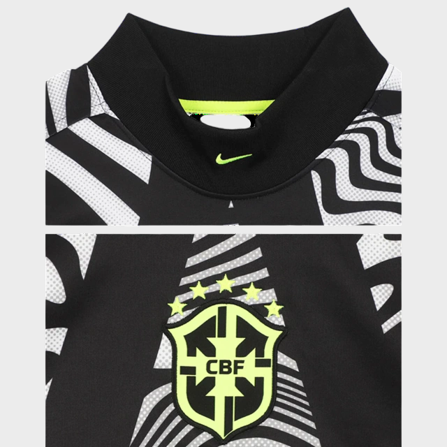 Camisa Seleção Brasileira Goleiro Manga Longa - 2026 - Torcedor Nike