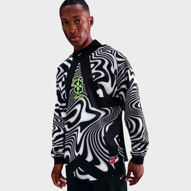Camisa Seleção Brasileira Goleiro Manga Longa - 2026 - Torcedor Nike