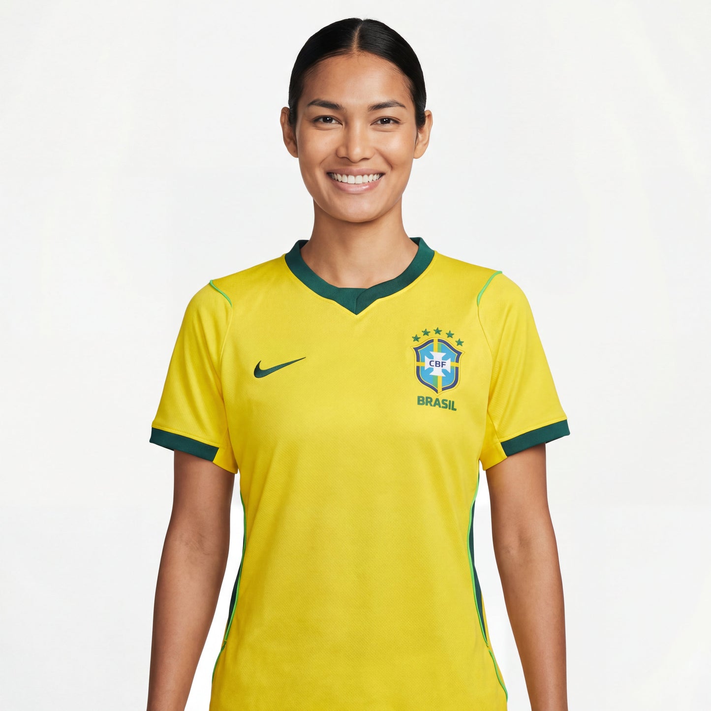 Camisa Feminina Brazil 2026 Nike - Yellow